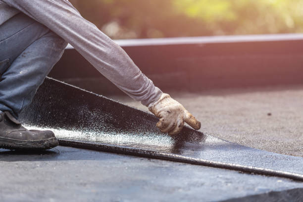 Professional Basement Waterproofing technician working in New Germany, MN
